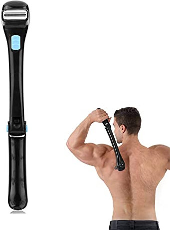 Rasoio elettrico per la schiena da uomo, per la rimozione dei capelli, pieghevole, manico ergonomico, design pieghevole e senza dolore a 180 gradi, per uomini e donne