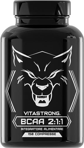 BCAA 2 1 1 Aminoacidi Ramificati 5000mg con Vitamina B6, L Leucina, Isoleucina, Valina, Amminoacidi Essenziali e Vitamine B6, Pre Workout, Intra Workout, Post Workout, 150 BCAA Compresse Vitastrong