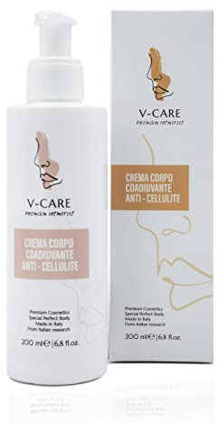 V-Care Crème Anti-cellulite | Traitement Bio de la Cellulite sur Glutei, Bras et Corps | Formule Thermoactive et Drainante