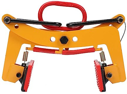 ECUTEE Morsetto Di Sollevamento Pinza per Bordi, Pinza di Fissaggio da 280 kg, Sollevamento per Marciapiede e Blocchi di Pietra e Cemento, Apertura Regolabile 6-24 cm