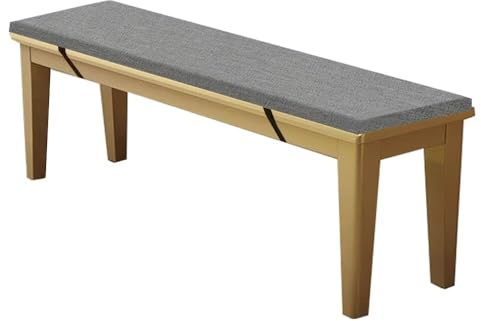 WEALSFUN Cuscino Per Panca,Cuscini Giardino Esterno per Panche Cuscino Panca Panchina da Giardino con Fodera sfoderabile Cuscino da terrazza esterne Sedili Pranzo Per Cucina,100x40x5CM Grigio scuro