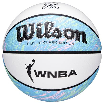 WILSON Caitlin Clark x WNBA Oasis Basketball - Multicolored/White, Size 5-27.5