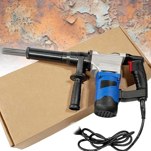 VNATWGOO Macchina Elettrica per La Rimozione della Ruggine Ad Aghi da 1100 W, Scrostatore Elettrico Portatile per Aghi, Strumento di Rimozione della Ruggine per Scorie di Saldatura,220V