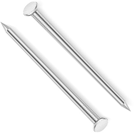 7,6 cm hårdvarutaglar, platta spikar i rostfritt stål, långa naglar, tränaglar, väggnaglar, vanliga naglar, 50 st