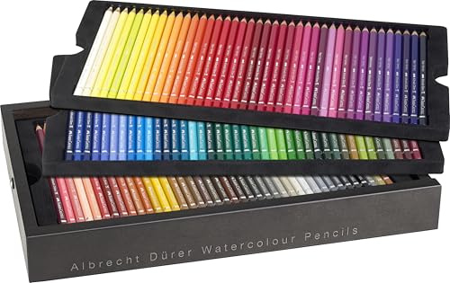 FABER-CASTELL 117514 – Albrecht Dürer akvarellpennor, 120 konstnärspennor i exklusiv trälåda, pennset för vuxna