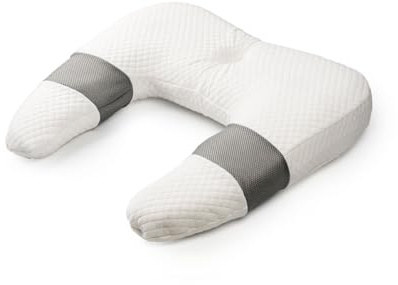 CELLUSTOP - Almohada ergonómica en forma de U, espuma con memoria de forma, funda lavable, soporte para cuello, hombros, brazo y pecho, almohada para embarazo, multiuso, cojín de maternidad, ideal