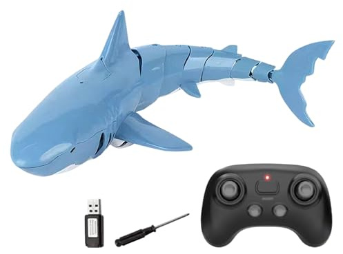 Tiburón Control Remoto - Juguete simulador de Buceo | Realista Radio-controlado Sumergible | Diseño Impermeable Duradero, Piscina Interior al Aire , Regalo de cumpleaños