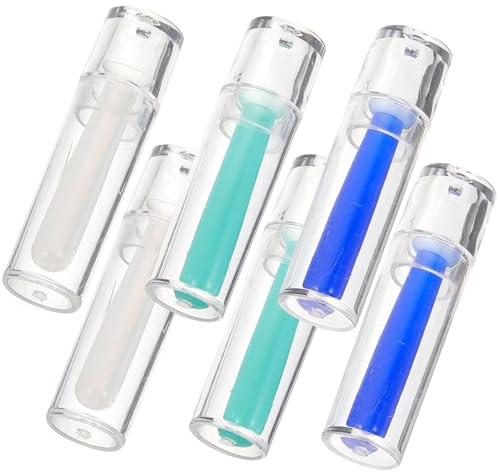 SHINYPASING 6 Pièces Bâtonnets pour Lentilles de Contact Silicone Souple Accessoire Pratique et Sécurisé pour Enlever Lentilles Rigides et Souples Outil Compact Voyage et Usage Quotidien