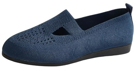 Scarpe Sneakers Donna Bianche Sport E Outdoor Pretty Ballerinas Stile Medievale Estive Comode in Velluto Larghezza H Tradizionali Eleganti Ginnastica Casual (Blue, 39)