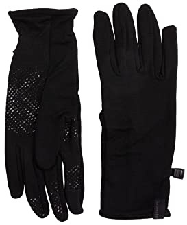Icebreaker Quantum Wollhandschuhe für Damen und Herren, Schwarz, Größe XL