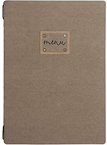 PORTA MENÚ A5 NATURAL 16.5X23.5 CM