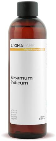 Sesamo BIO (Sesamum indicum) - 250 mL - Olio Vegetale Vergine e Certificato AB - Aroma Labs - Made in France