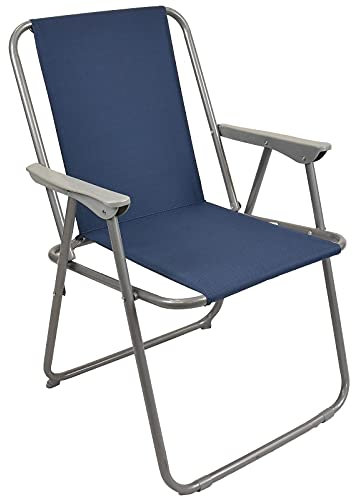 Albert Austin Spring Beach Chair Camping Summer Folding Beach Fishing Chair Accessories (NAVY)