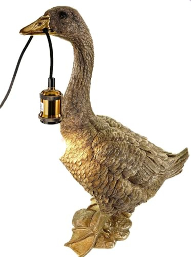 formano Gans lampa, 60 cm, bord och golvlampa, E27, 40 W, konstharts, guldfärgad