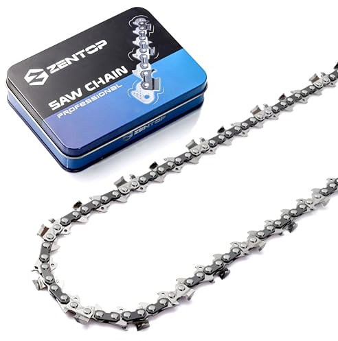 ZENTOP 24 Carbide Chainsaw Chain, 3/8 Pitch .050 Gauge 84DL, 10X Durability & Anti-Kickback, for Husqvarna 460 Rancher, Stihl MS290 MS311, Echo CS-590