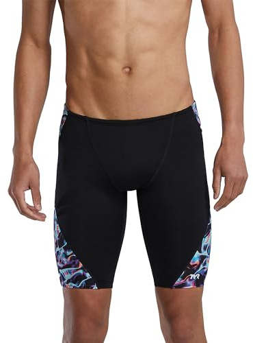 TYR Durafast Elite Blade Splice Jammer Swimsuit Bañador para Hombre, Multi/Energia, W36