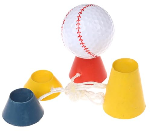Krmoau Tees Simulateur de golf, 4 pièces en caoutchouc pour l'hiver Tees de Golf Accessoires d'entraînement pour le Nouvel An chinois, Saint-Valentin