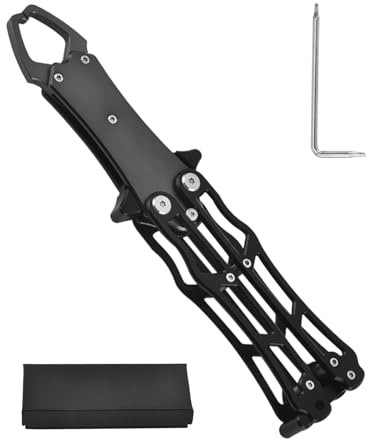 Fiskgripare – flytande fiske läppgreppare tång, multifunktionell borttagare verktyg, aluminiumlegering hopfällbar fiskkontroll för flugfiske, bärbar 20 x 40 cm