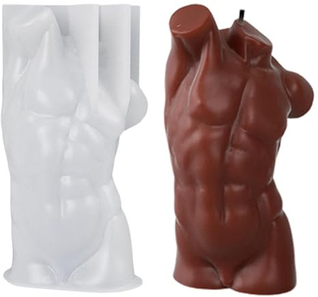 Forma del cuerpo humano, molde de moldeo para decorar velas | Accesorios para hacer velas, adornos, aromaterapia, postres, pasteles, chocolate