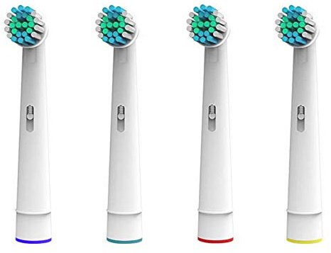 Aufsteckbürsten für Braun Oral B Zahnbürsten - Aufsätze 4 Stück