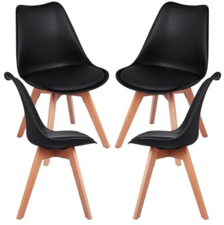 Regalos Miguel - Packs Sillas Comedor - Pack 4 Sillas Synk Basic - Negro