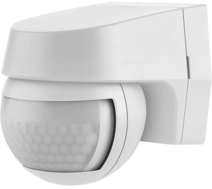 LEDVANCE Sensor für Wandmontage, 110 Grad Erfassungsradius, IP44 Schutzklasse, Weiß, SENSOR WALL