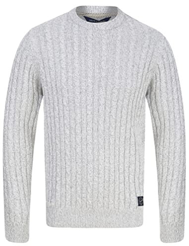 Tokyo Laundry Men's Chunky Cable Knit Crew Neck Jumper