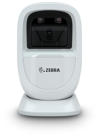Zebra Technologies - DS9308 SR Presentation Scanner USB Kit - Compact Design with Near-Zero Footprint - Adaptive Illumination - For Space Constraint Counters - Rapid Scanning - White