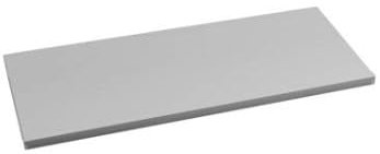 1 Stück Regalboden Einlegeboden LICHTGRAU 567 x 290 mm (L 56,7 cm x B 29,0 cm) Fachboden für 60 cm Küchenschrank Spanplattenzuschnitt mit Kanten - ABS Kanten und Melaminkanten - livindo