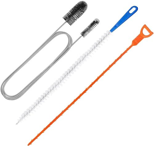 3pcs Drain Unblocker Tools Shower Drain Unblocker Bathroom Sink Unblocker Drain Cleaner Tool Easy Hair Clog Removal Flexible Brush Design Ideal for Bathroom Kitchen Plunger Sink Unblocker