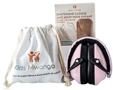 Kids Mwanga Casque Anti Bruit Enfant | Protection Auditive Idéale pour École, Musique, Avion et Concert | Confort Longue Durée, Sécurité Garantie, Design Attractif et Facilité d'Utilisation.