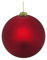 VEPATIM Weihnachtskugeln Christbaumkugeln XL aus Kunststoff rot matt Ø20cm