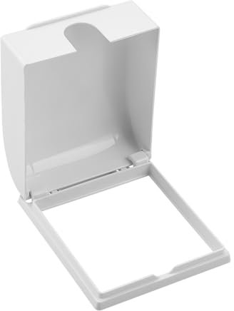 Lotsdonxia UK Socket Cover Box | Self-Adhesive Waterproof & Dustproof Electrical Protector for Baby, Pet Safety | Wall Switch Cover, 86 Type Design(White)