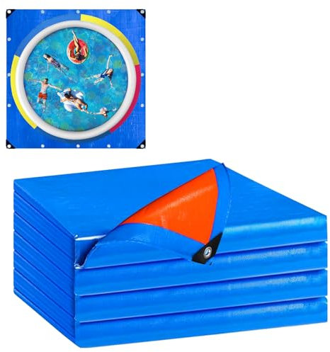 Pool Unterlage Rechteckige, Dicke Poolmatten Schutzboden, Groß Bodenschutzmatte Pool, Heavy Duty Unterlage Planschbecken, Poolunterlage Outdoor Garten 200x300cm