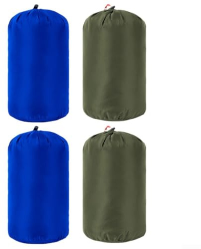 Ultralätt nylonkompressionsförvaringsväska med dragsko för dun-sovsäckar jackor underkläder och lätt utrustning för resor camping (set 3 5L)