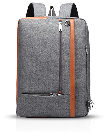 FANDARE Mode ryggsäck 3 i 1 crossbody väska 15,6 tum bärbara datorer ryggsäck affärer resväska handväska college student utomhus ryggsäck man kvinnor vattentät polyester svart, Grå, L, Datorryggsäckar