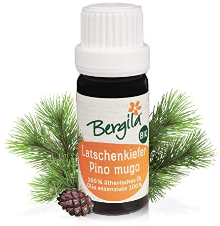 Bergila olio essenziale PINO MUGO BIO, 10 ml - 100% naturale di materia prima biologica - qualità controllata e certificata