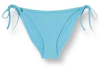 Calvin Klein Braguita de Bikini para anudar en los Laterales Mujer String Side Tie con Logotipo Tipo Etiqueta, Azul (Adriatic Blue), S