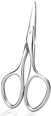 Premium Facial Hair Small Grooming Scissors For Men Women - Eyebrow, Nose Hair, Mustache, Beard, Eyelashes, Ear Trimming Kit - Pointed Tips Blades