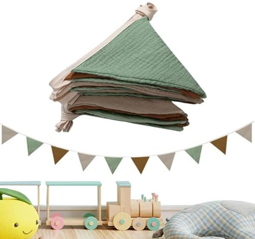 Banderas de banderín, cadena de banderín triangular, pancarta de banderín con cadena de banderín triangular, cadena de banderín triangular lavable, pancarta de banderín para sala de estar, sala de jue