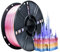 iBOSS Cosmic Rainbow 3D PLA Filament 1,75 mm +/- 0,02 mm, 1 kg Seide Cosmic Rainbow PLA+ 3D-Drucker Filament Farbwechsel Rainbow Multicolor Durable PLA Plus Filament für FDM 3D-Drucker