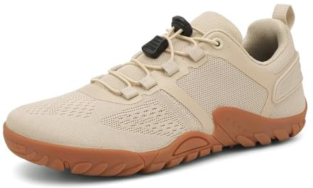 HUSKSWARE Chaussures Pieds Nus, Chaussures Larges, Chaussures de Course, Chaussures de Sport, adaptées au Fitness, au Trail, à la Marche, Marron 43 EU.