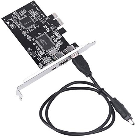 Ticfox Scheda Controller IEEE 1394b/a PCI Express, FireWire 800, Adattatore PCI-E per Dispositivi Audio/Video, Hot-Swap, Include Cavo FireWire per PC Desktop