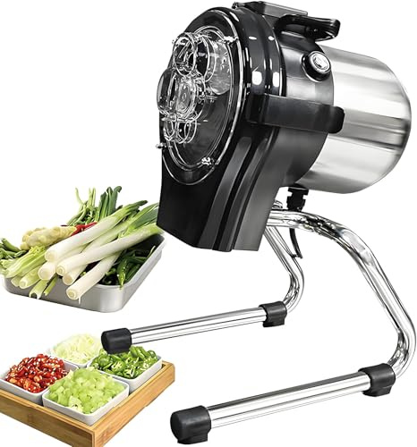 Drmoxin Tagliaverdure Professionale - Tagliaverdure Professionale Ad Alta velocità con Spessore Regolabile, Facile da Pulire, Ideale per Ristoranti E Cucine Domestiche,110CL