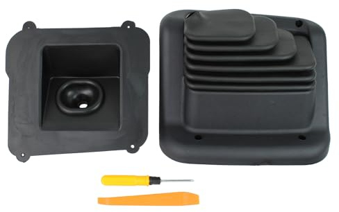 DriveFix Manual Gear Shift Cover Transfer Case Shifter Boot for Ford Bronco 1988-1996 F Super Duty 1990-1997 F-150 F-250 F-350 1988-1998