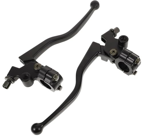 ANDRESLAD Juego de Manetas de Freno y Embrague para Motocicleta Soporte de Manillar Izquierdo y Derecho Fxd125 Gl125 Accesorio de Repuesto Resistente Compatible Motos Instalación