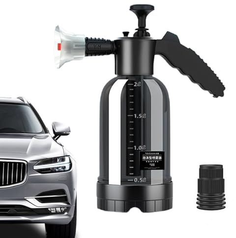 Spruzzatore professionale per auto – Pompa portatile per lavaggio auto, annaffiatoio in schiuma | 2 L pompa a pressione manuale ad alta pressione spruzzatore per interni ed esterni, irrigazione casa