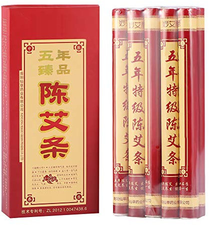 Moxa Rolls, 10 Stück Health Care Moxibustion Schmerzlinderung 5 Jahre alte reine Moxa Rolls Sticks