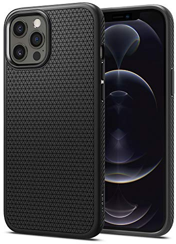 Spigen Liquid Air Case Compatible with iPhone 12 Pro / 12 - Matte Black