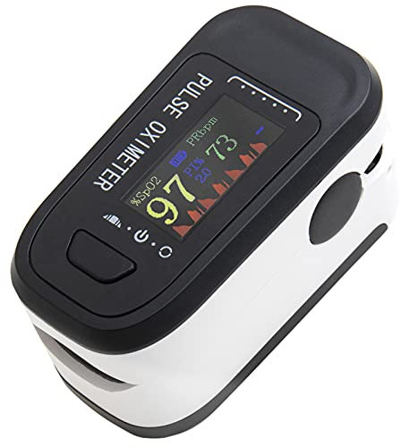 BeMatik - Oxymètre du Bout des Doigts pour la Saturation en oxygène et la Mesure de la fréquence Cardiaque avec écran TFT